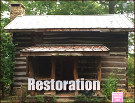 Historic Log Cabin Restoration  Stedman, North Carolina